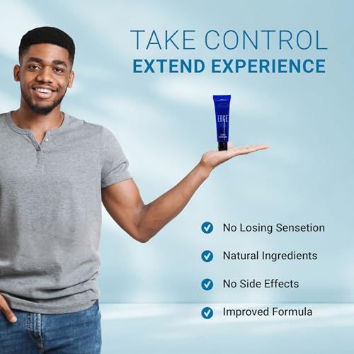 edge delay gel ultimate staying power natural prolonging and desensitizing delay for men non-numbing long lasting pocket size tube 30 applications