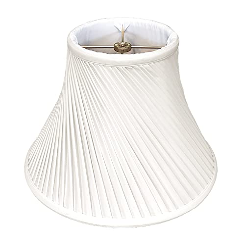 Royal Designs "Twisted Pleat Basic Lamp Shade, White, 7"" x 16"" x 12""" (BS-717-16WH)