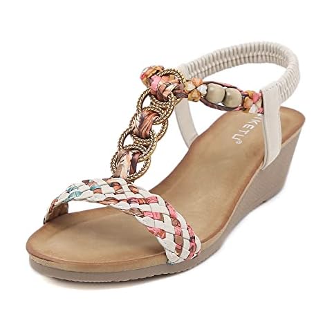MACHSWON Women's Crystal Wedge Sandals Cover