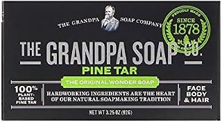 Grandpa's Original Wonder Pine Tar Soap - 3.25 oz, Pack of 6