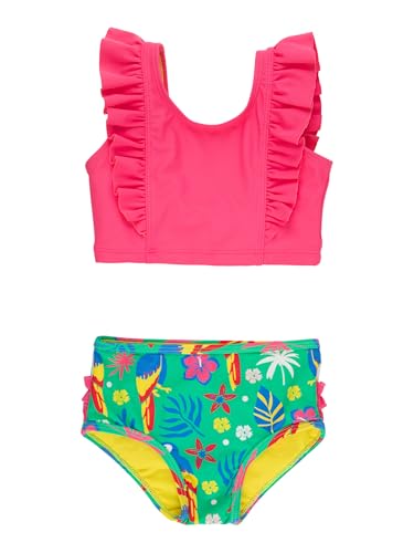 Image of RuffleButts Baby /Toddler Girls UPF50+ Waterfall Tankini Two Piece Swimsuit
