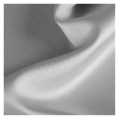 Tissu de couture satin blanc rose ou gris clair uni doux au mètre