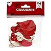 Valentine's Day Miniature Heart Shaped Wood Cutouts for Arts & Crafts - 24 Pieces (Swoosh) #1