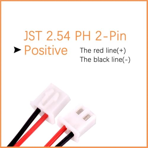 Batería recargable 802030 3,7V 450 mAh LiPo con conector 2.54 2p para proyectos de robótica 2