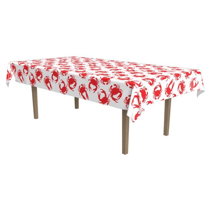 Crab Plastic Tablecloth