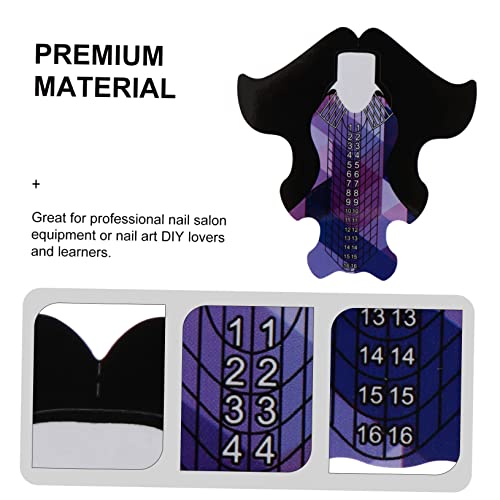 KALLORY Suporte De Papel De Extensão De Arte De 200 Peças Adesivo De Francês Ferramentas De Manicure