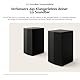 LG SPT8-S Rücklautsprecher-Set, Rücklautsprecher-Set für Soundbars, 100 W Leistung und 2,0 Kanäle, leistungsstarker und Surround-Sound, platzsparendes Design, Schwarz