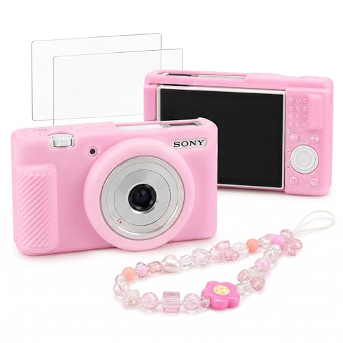 Funda de silicona rosa para cámara Sony ZV-1F/ZV-1 II/ZV-1M2 miniatura 1