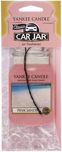 Yankee Candle Car Jar Pink Sands Air Freshener (Jar Single Packs)