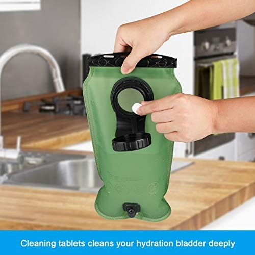 TAGVO Hydration Bladder Cleaning Kit for Universal Water Reservoir, 4 in 1 Cleaner Set-Flexible Long Brush for Hose, Small Brush for Bite Valve, Big Brush for Bladder & Collapsible Hanger for Drying