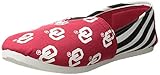FOCO Oklahoma Sooners NCAA Womens Stripe Canvas Shoes - XL