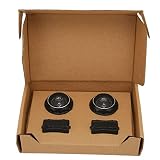 2 Szt. Mini Głośnik Wysokotonowy, Głośniki Wysokotonowe Premium Mini Dome 140 W, Mini Głośniki Samochodowe z Naklejkami, Czysty Dźwięk Szczegóły Metalowy Głośnik Samochodowy do Samochodowego Systemu a