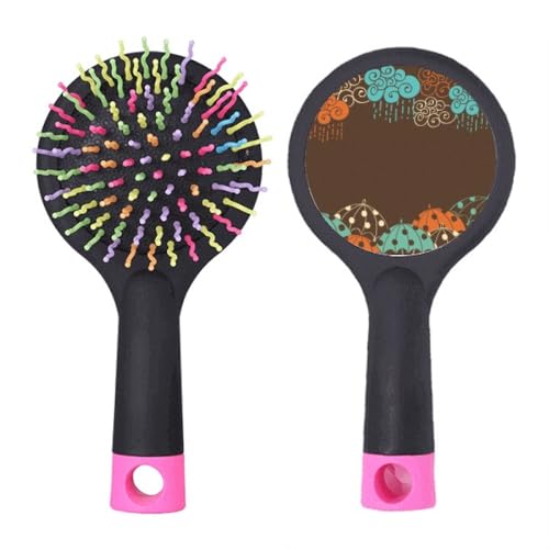 Brosse démêlante motif météo avec base coussin pour éliminer les nœuds sans douleur