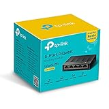 TP-Link LS1005G - Switch Ethernet de 5 Puertos (10/100/1000 Mbps, Velocidad hasta 2000 Mbps,Plug and Play, sin Ventilador, no gestionado)