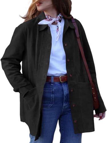 Tankaneo Womens Faux Suede Jackets — view 2