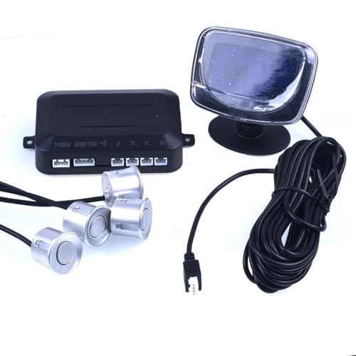 Radar inverso Sensori di Parcheggio 4 Accessori Elettronica Auto Resistente alle intemperie Posteriore Vista Anteriore Reverse Backup Radar Kit Display Monitor Parcheggio Auto Reverse Radar (G)