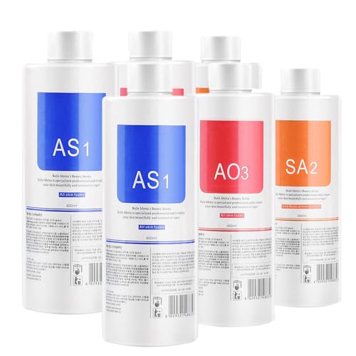 WONDER POINT Aqua Peeling Solution Salon Professional Premium Dermabrasion Facial Special Serum Skin Care For Facial Small Bubble Machine 400ml(6 Bottles)