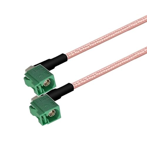 R*/F ���� RG316 �P�[�u�� Fakra E �I�X/���X/�I�X�����O�R�l�N�^ an*/tenna �����O���[�����P�[�u��(Fakra E F90 to F90,10CM)