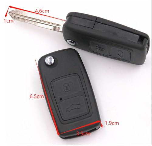 Coque de clé Chery pliable pour télécommande de rechange Tiggo A5 et Fulwin - 4