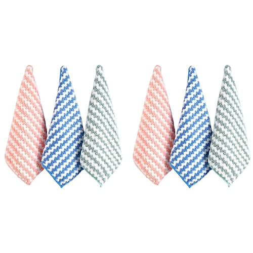 Booso Trapo de Limpieza de Microfibra de 40 Piezas, Paño de de Coral Superabsorbente, Almohadilla de Toalla para Fregar, Paño de Limpieza de Microfibra