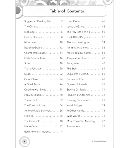 Reading Comprehension, Grade 5