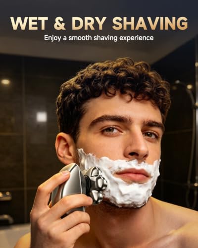 Image of Electric Head Shavers for Bald Men, Close Shave Electric Razor for Head & Face, IPX7 Waterproof Wet Dry Shaver, Fast Startup-Satin Gunmetal
