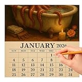 Wandkalender, 12 Monate 2026 Octopus Design, Januar bis Dezember Planplaner, perfekt für...
