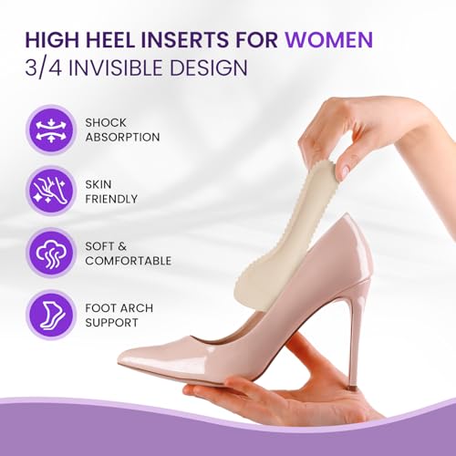 Plantillas invisibles para tacón 3/4 para mujer Kimihome miniatura 2