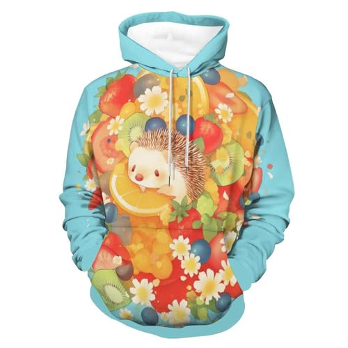 Sweatshirt pullover hérisson mignon pour soirées fraîches et cocooning