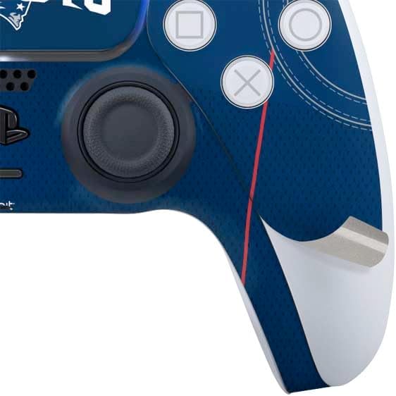Skinit Decal Gaming Skin Compatible with PS5 Bundle - Officially Licensed NFL New England Patriots Team Jersey Design