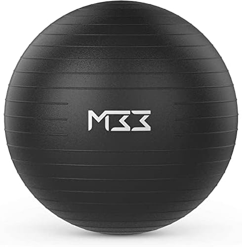 Mode33 Pelota de ejercicio  Pelota de yoga extra gruesa antiestallidos con bomba de mano  Pelota de gimnasio para fitness, pilates, embarazo, parto,