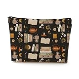Cute Cosmetic Bag Funny Book Lover Gifts Makeup Travel Bag Bookish Gifts for Lovers Women Reader Girl Female Mom Wife Best Friend Sister Grandma Librarian Birthday Christmas Graduation Toiletry Bag