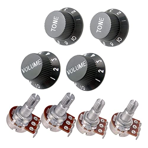Vaveren Potenciômetros de volume de 500 K com 4 kits de guitarra