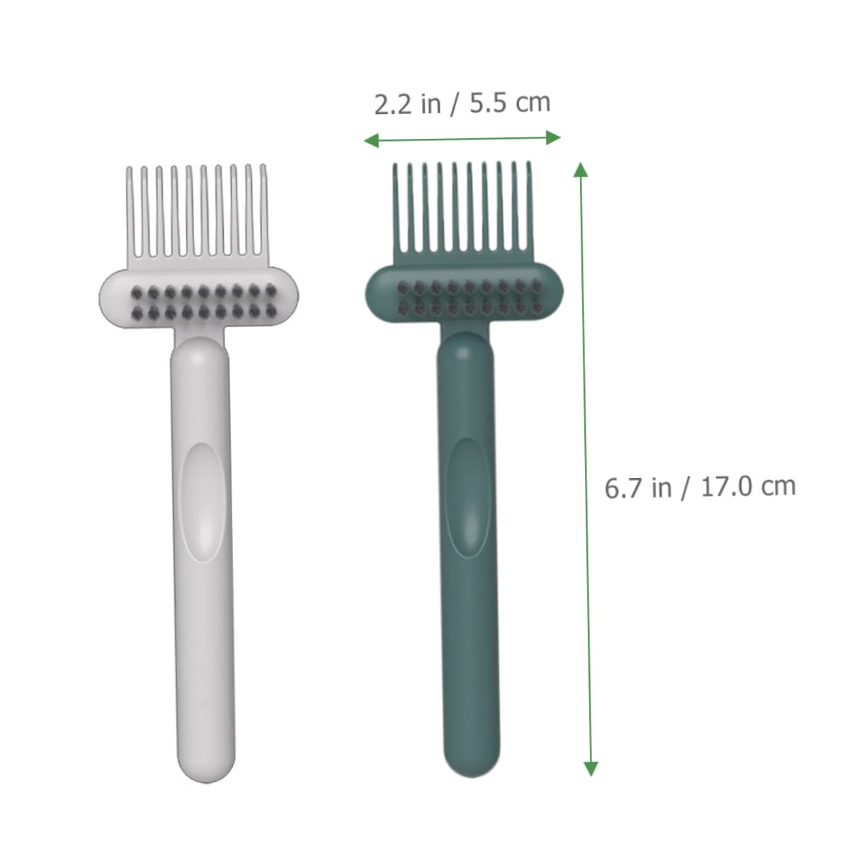 2pcs Ergonomic Hair Brush and Comb Cleaner Tool for Quick Hair Removal Brush Cleaner