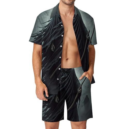 Ensemble 2 pièces Grim Reaper : look de plage décontracté et léger