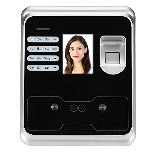 Ciglow 2.4-inch TFT LCD Screen Time Clock Checking, Fingerprint Face Recognition Attendance Machine for Office(us)