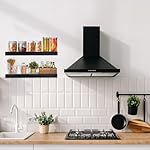 Floating Shelves 15.7in for Wall Black Solid Wood Floating Shelves Bathroom Floating Shelf for Bedroom Kitchen Living Room - Image 5