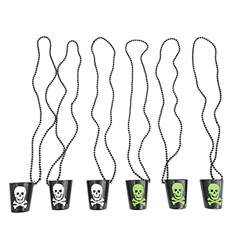 Colliers lumineux tête de mort pour illuminer votre fête d'Halloween en famille