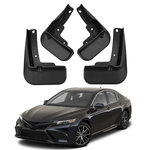 Image of Mud Flaps Compatible with 2026 Camry SE XSE Sport Accessories 2018-2025 All Weather Fender Guard Mudguards Sediment Protection No Need to Drill Holes