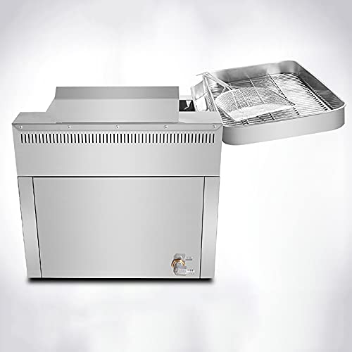 Kommerzielle Fritteuse 15L/17L Gasfritteuse mit Ölrückgewinnungspfanne und Ölfilterschaufel, strapazierfähige Pommes Frites aus Edelstahl für Restaurants – Bild 8