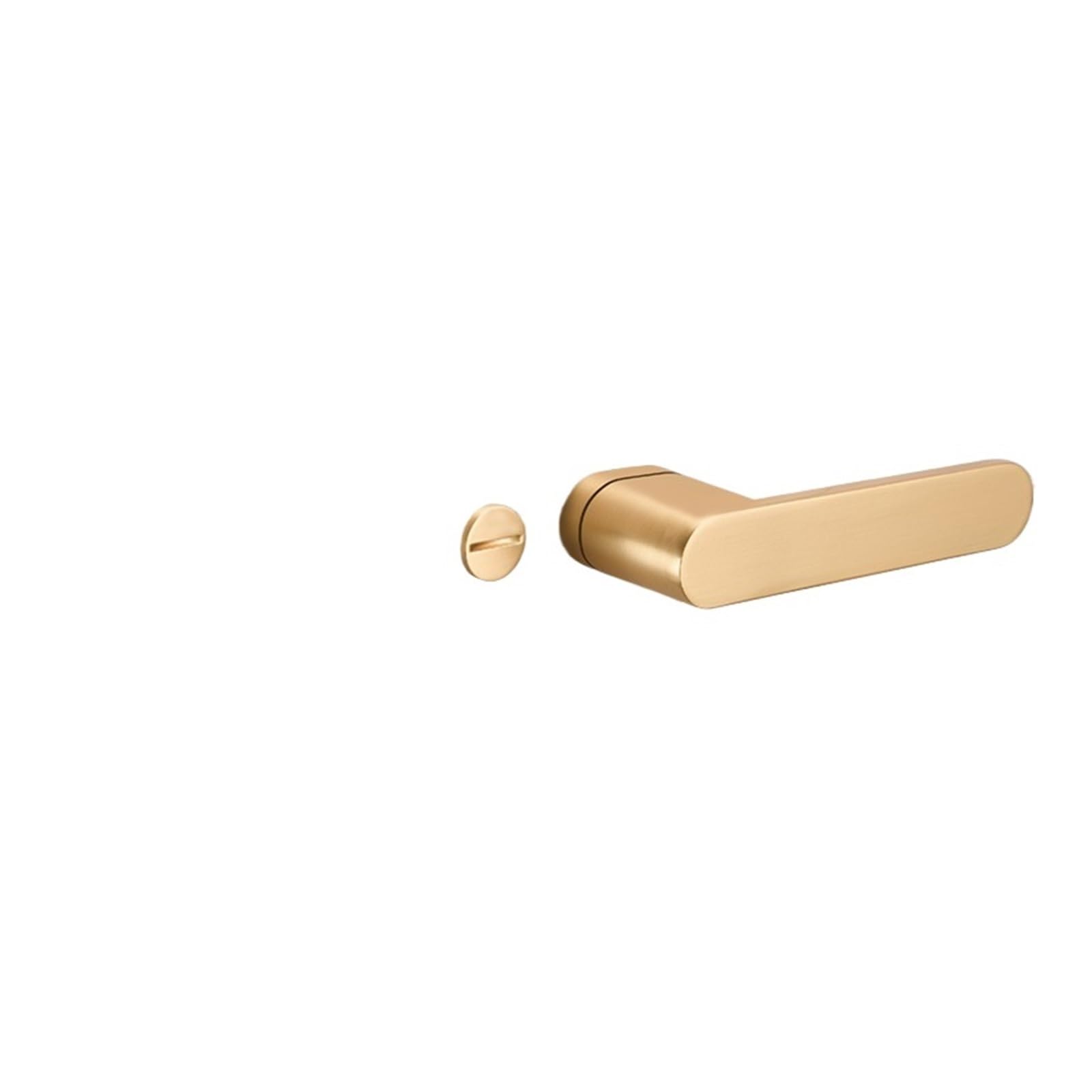 Czarny Szary Złoty Minimalistyczny Magnetyczny Cichy Zamek Drzwi | Sypialnia Minimalistyczny Magnetyczny Cichy Eco Uchwyt Czarny Szary Złoty(Brushed Gold 35-45MM without key)