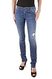 Details: Super Slim-Skinny Normaler Bund Low Waist Five-Pocket-Stil Leder-Patch am Bund Material: 98 % Baumwolle /2 % Elasthan Pflegehinweis: Maschinenwäsche bei 30 Grad im Schonwaschgang