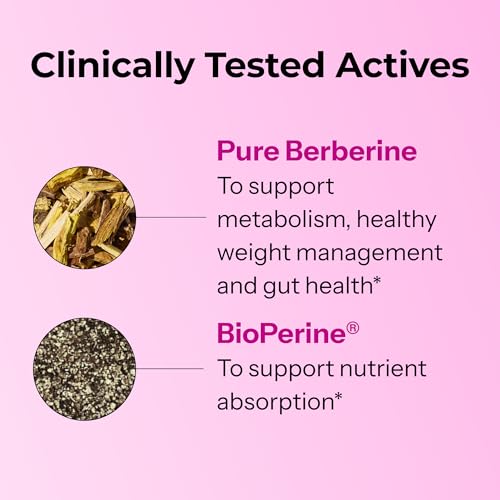 image for HUM Best of Berberine Supplement 1200mg, Pure Potency for Metabolic We