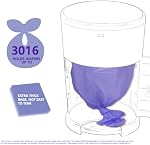 Diaper Pail Refills Increased12% length Compatible with Dekor Plus Diaper Pails Lavender Scent Holds up to 2552 Diapers (4 Pack)