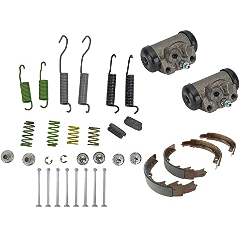 Speedway Motors Rear Drum Brake Rebuild Kit, Includes Brake Shoes, Wheel Cylinders and Hardware, OE Style Replacement compatible with 1965-1973 Chevrolet C10 Pickup