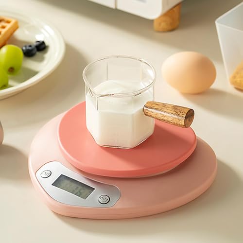 Cute Food Scale, Heart Shaped Digital Scale with LCD Display Rechargeable for Cooking, Baking, Food Weighing [1g/5kg]