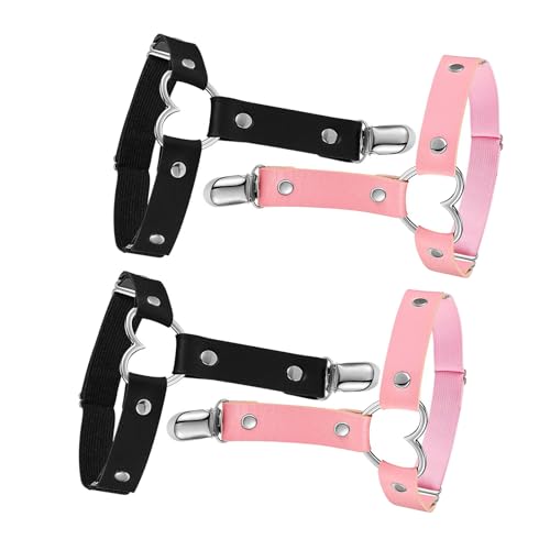 Aatpuss Strumpfhalter Oberschenkel, Strumpfband Leder, Elastizität Strapsen, Bein Strumpfband, Oberschenkelring-Strumpfgürtel Für Damen Und...