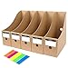 Produktbild MYEUSSN Karton Zeitschriftenbox Recyceltem Archiv-Stehsammler Tric System Aktenhalter Speicherorganisator 5er Pack