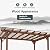 Mulinsonfly Outdoor Pergola 12'x10' - Sturdy Wooden Frame for Garden, Patio, and Backyard, Wood Pergola Ideal for Outdoor Entertaining and Relaxation