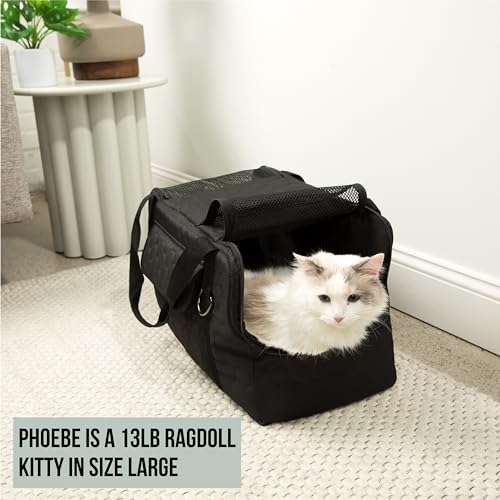 Airline Compliant Pet Carrier | Travel Bag & Car Seat | Calming - Durable - Stylish | Best for Most Pets up to 15lbs